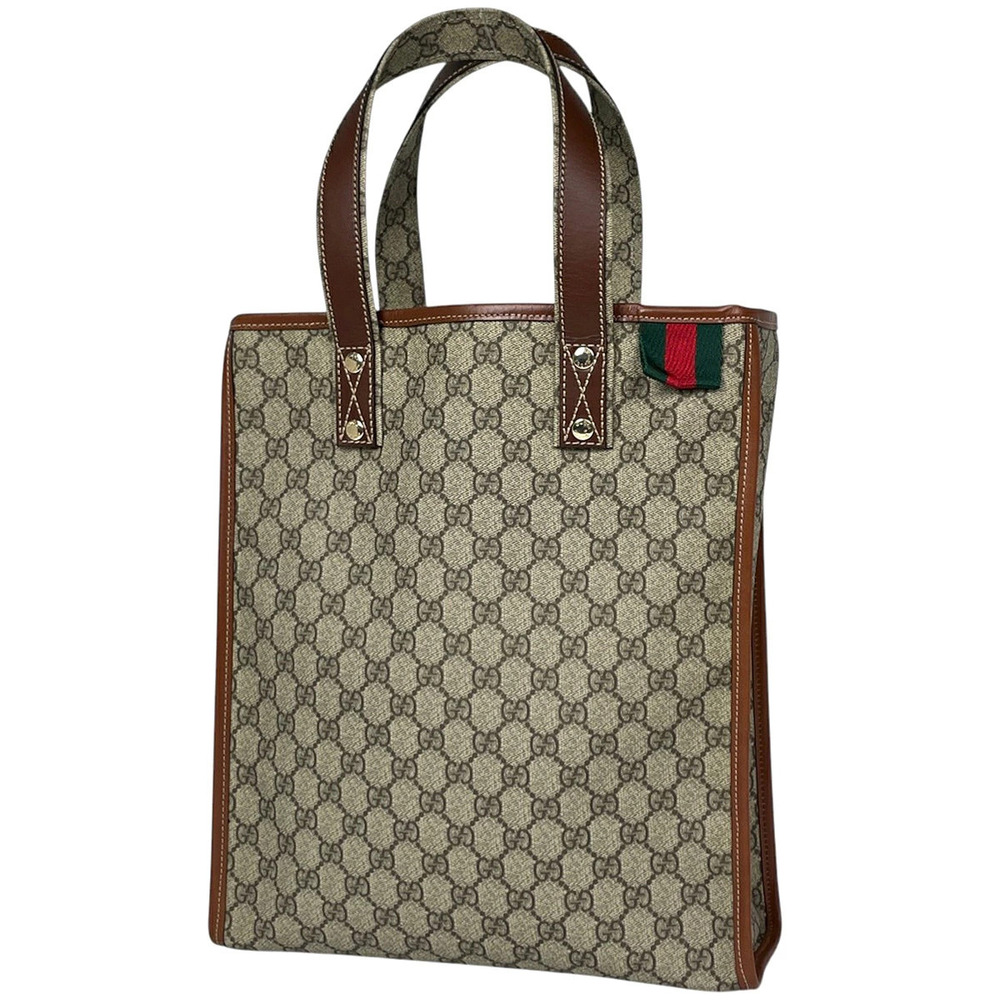 Gucci Tote Bag GG Sherry Web Canvas Beige Cream